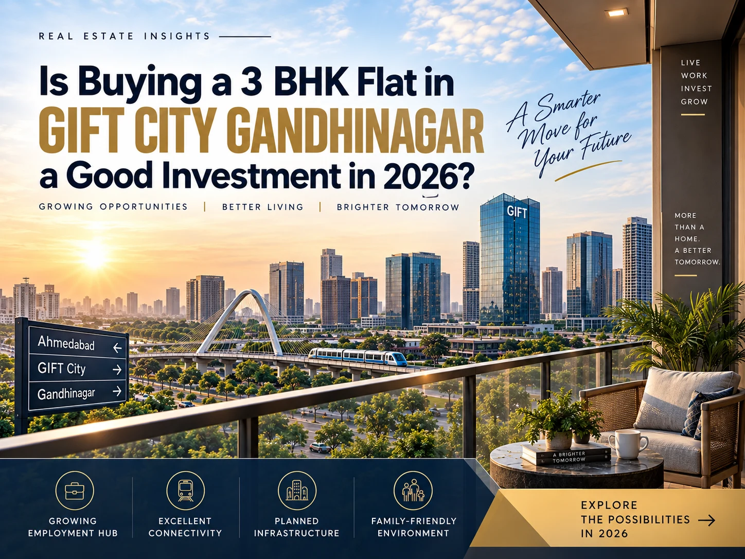 Is Buying a 3 BHK Flat in GIFT City Gandhinagar a Good Investment in 2026?