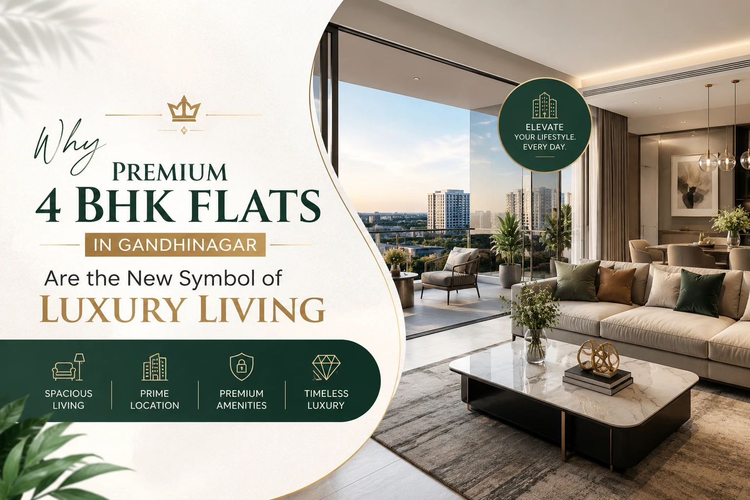 Why Premium 4 BHK Flats in Gandhinagar Are the New Symbol of Luxury Living